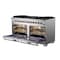 Forno Capriasca Titanium Professional 60In. Freestanding Gas Range FFSGS6260-60 - alternate 2